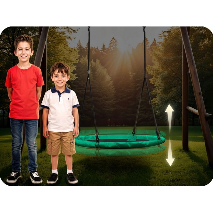 Leagan cuib Neo-Sport XXL Verde, 110cm - imagine 5