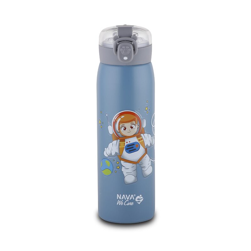 Nava We Care 500ml Sticlă Termo Albastră - imagine 2