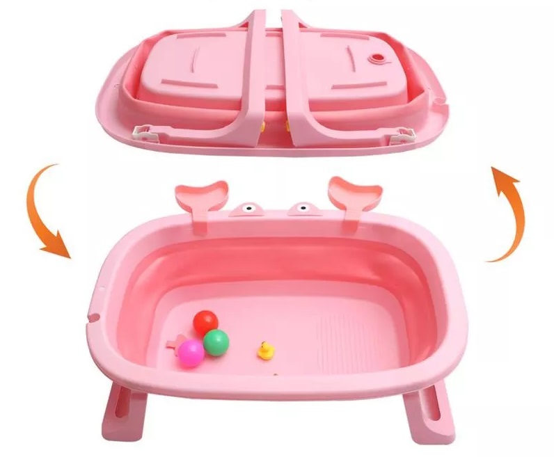 Cădiță Pliabilă Pink Crab Nicekids | Practică - imagine 3