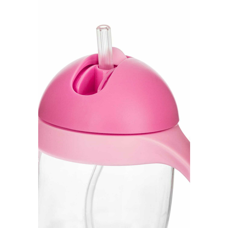 Cana Bocioland Pink cu Pai 300ml - imagine 2