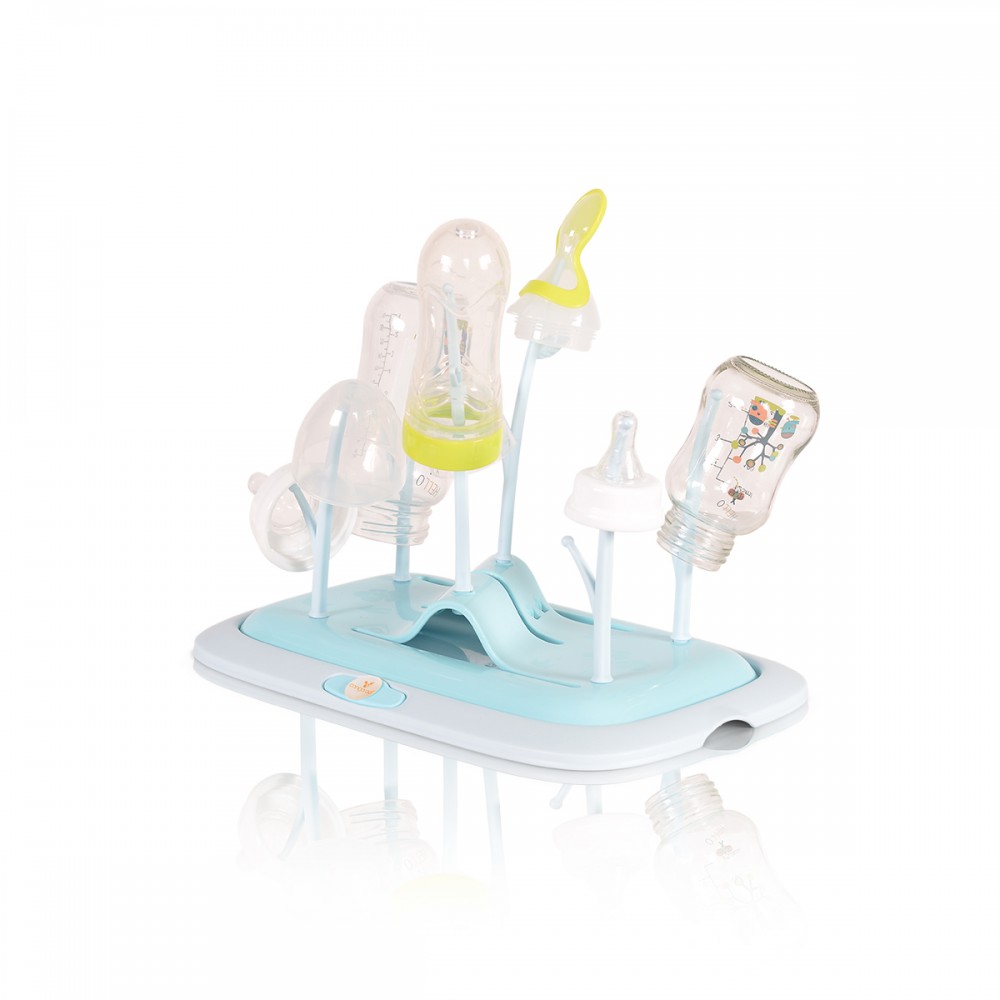 Suport Uscare Biberoane Cangaroo Coral Blue - imagine 3