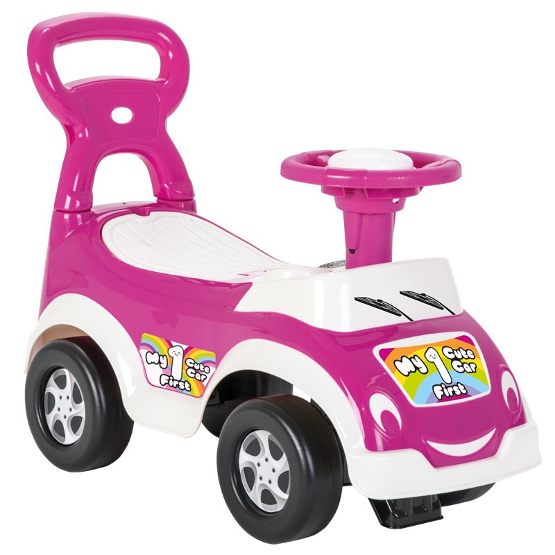 Masinuta Pilsan My Cute First Car Pink, cu spatar