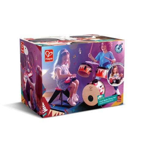 Hape Set Tobă și Orgă Lemn - Dezvoltare Muzicală - imagine 6