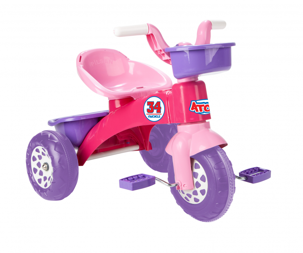 Tricicleta Pilsan Atom Pink | Sigură 3+ ani - imagine 2