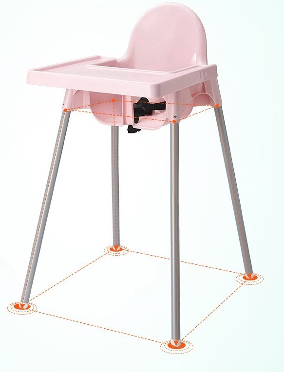 Scaun Masa Little Mom Pink Siguranță - imagine 7