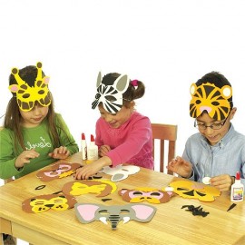Set Măști Jungla Baker Ross | 6 Modele DIY pentru Copii - imagine 2