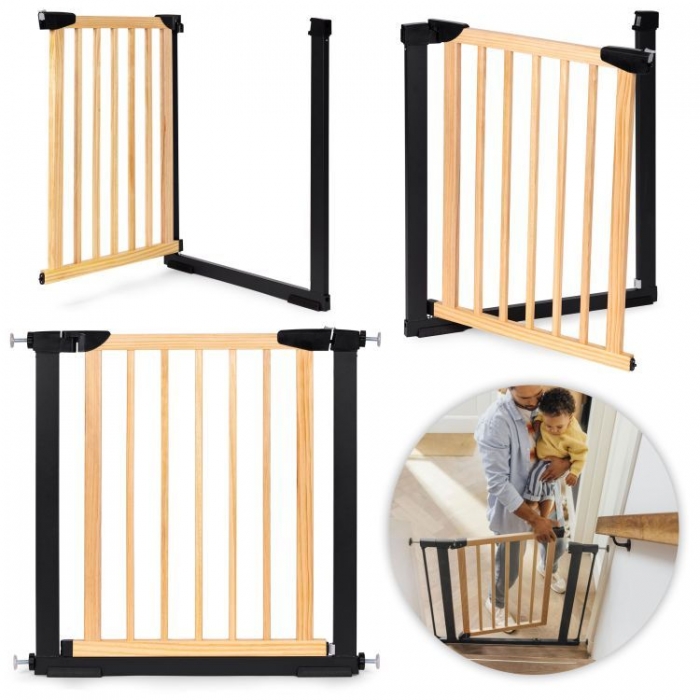 Poarta Siguranță Ecotoys 74-80cm Lemn