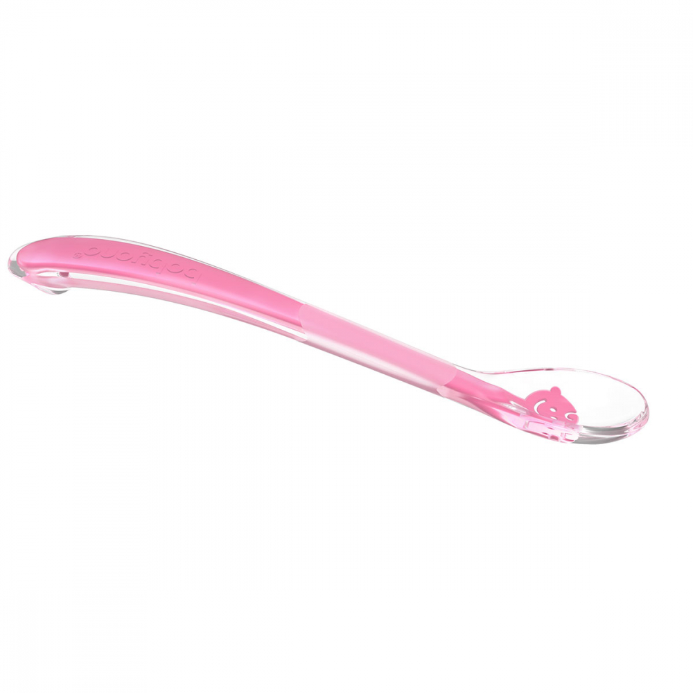 Lingurita silicon Babyono Smile roz - imagine 4