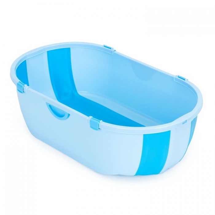 Cadită Baie Ecotoys cu Dop Scurgere Albastru - imagine 8