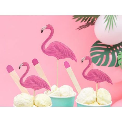 Decoratiuni Flamingo Party Deco 6buc - imagine 7