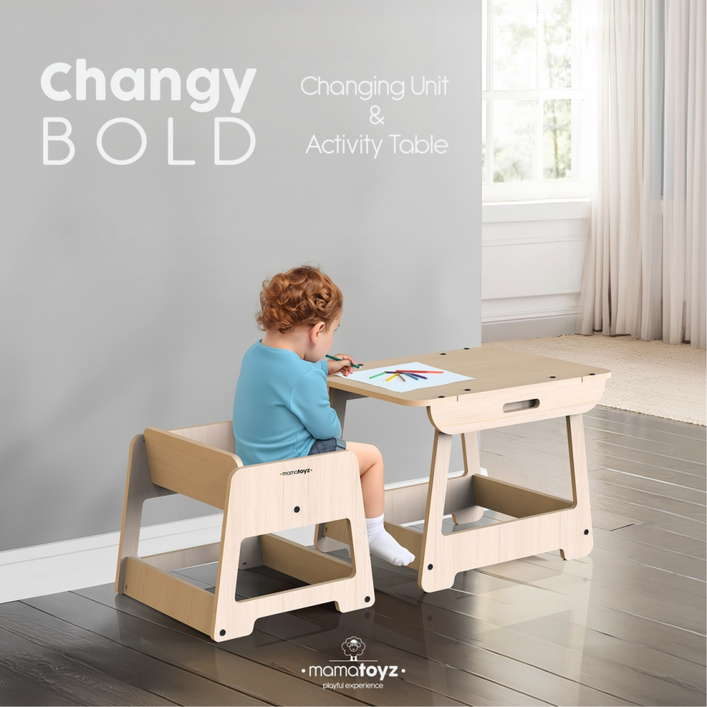 Masuta MamaToyz 2-in-1 Infasat & Activitati - imagine 8