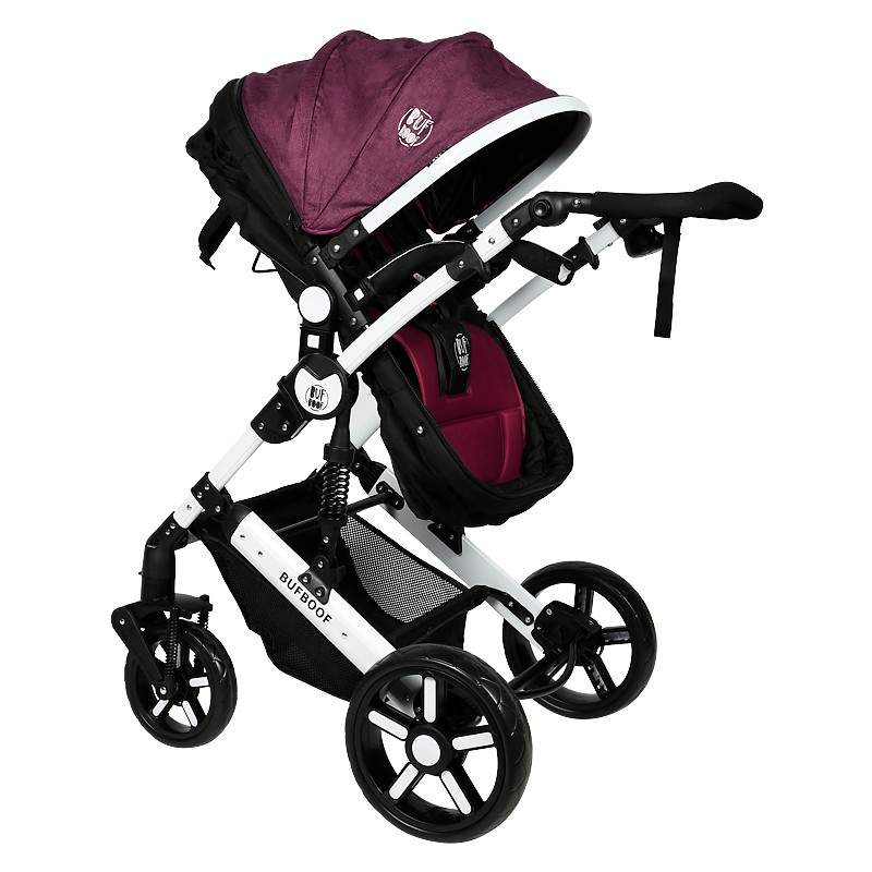Cărucior 2 în 1 Reversibil Buf Boof X2 Purple - imagine 6