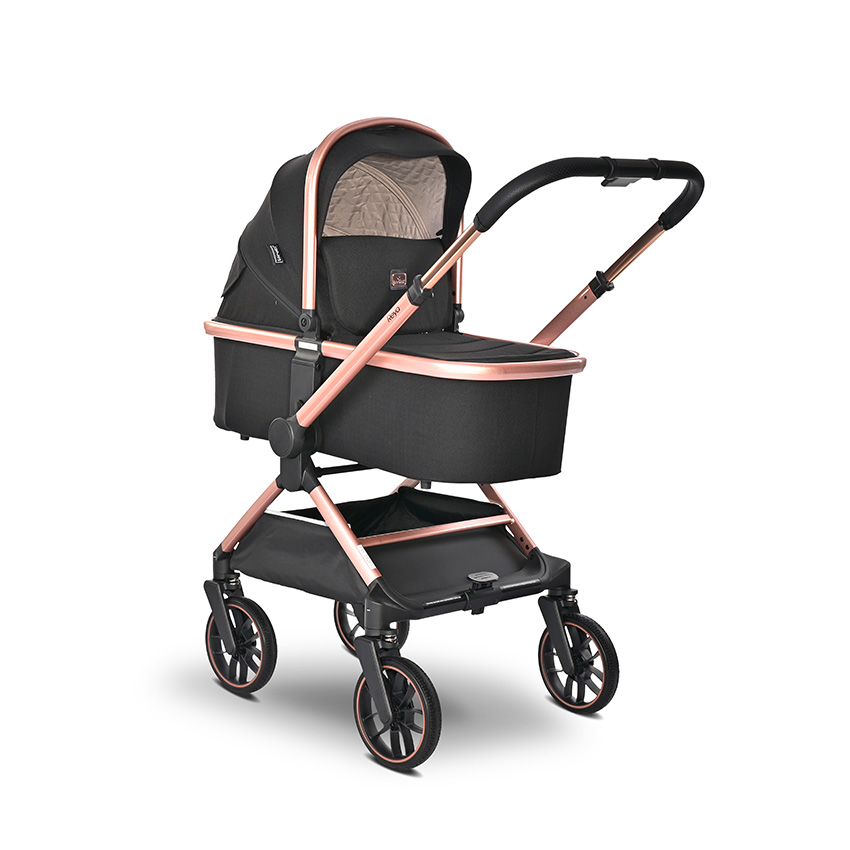 Carucior 3in1 Lorelli Reya - Sistem Complet Negru