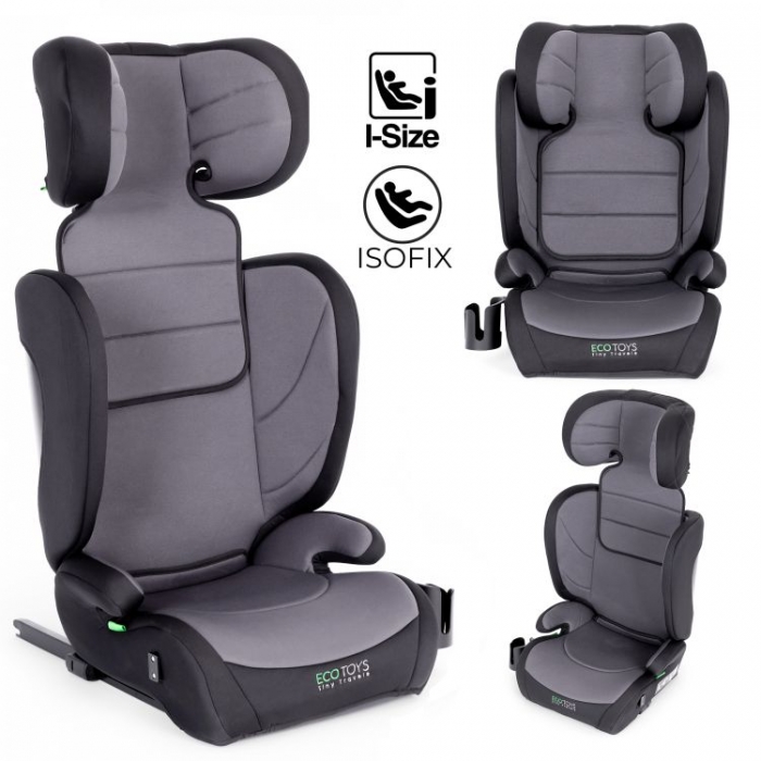 Scaun Auto Ecotoys Isofix i-Size Gri