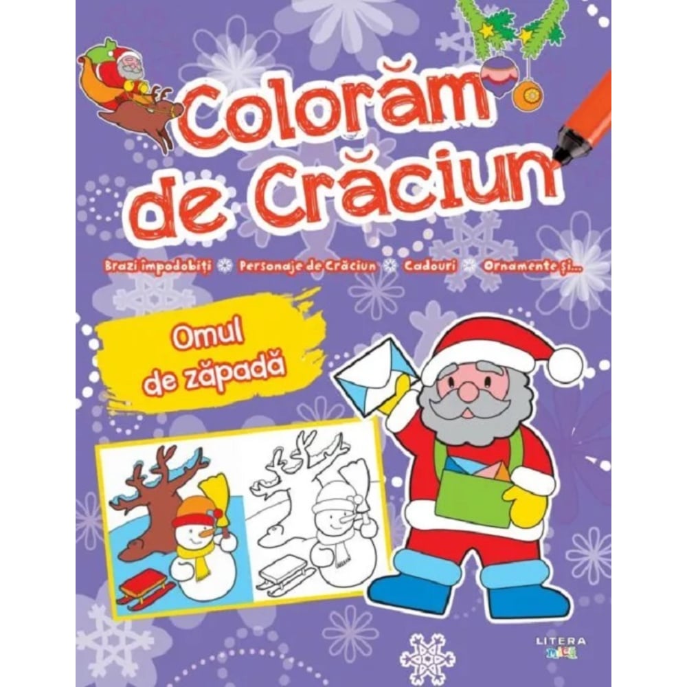 Coloram de Craciun Litera - Cadou Ideal Copii