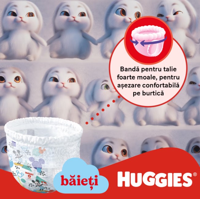 Huggies Mega Pack Scutece Băieți 6-11kg (58buc)