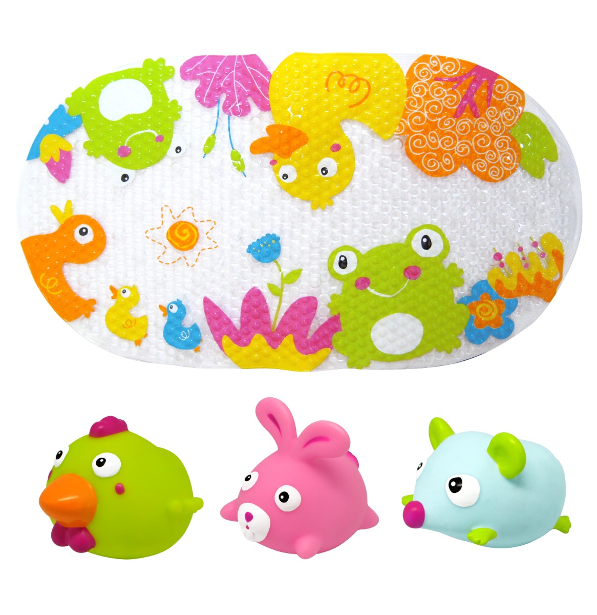 Set Covoras Baie Knorr Toys cu 3 Jucarii
