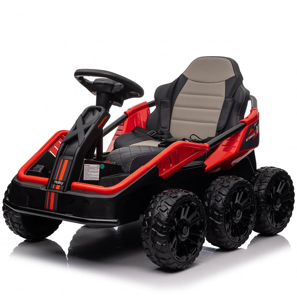 Hollicy UTV 6x6 Electric 24V 2 Locuri Rosu