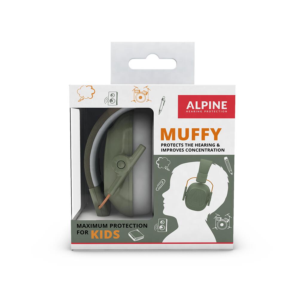 Casti Antifonice Alpine Muffy Kids Verde