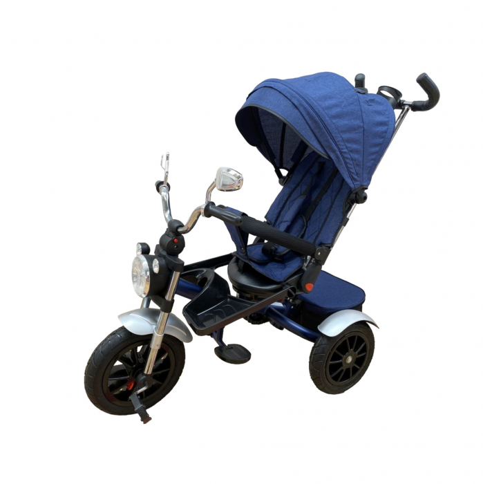 Tricicleta Krista 4499 Albastru, cu Far și Sunete