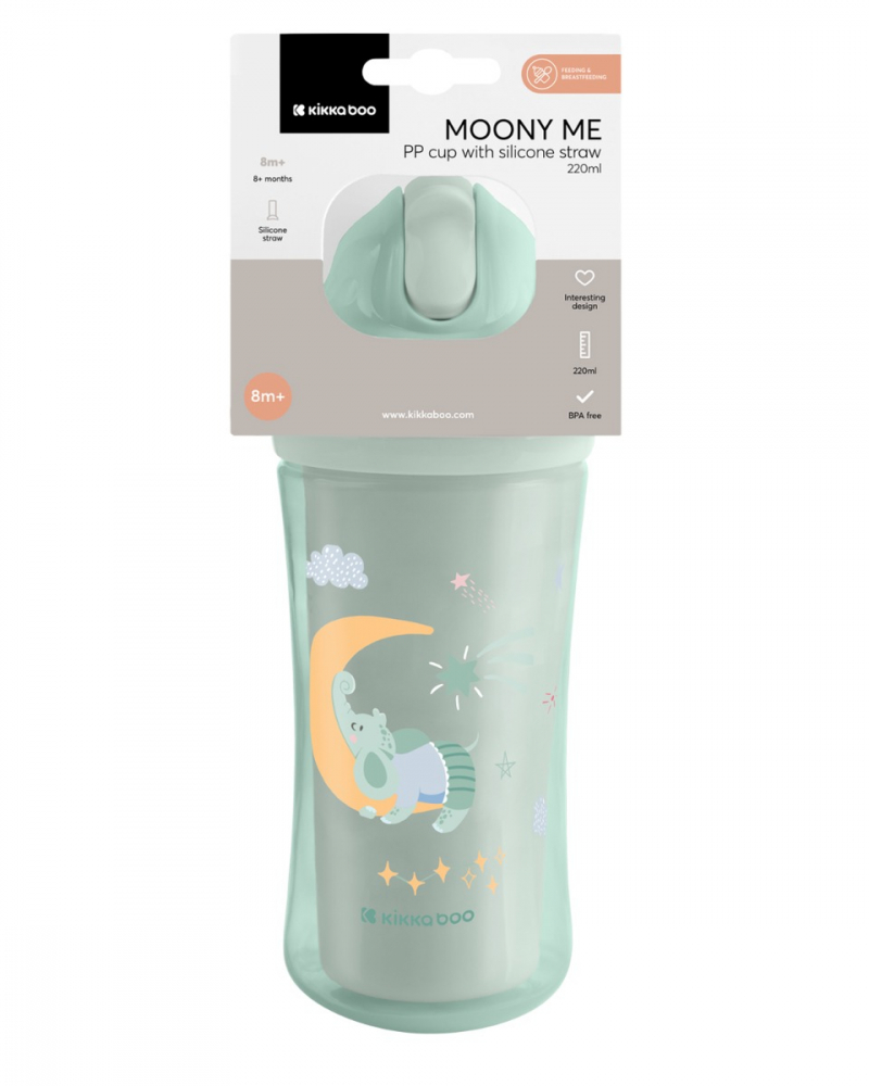 Cana Kikkaboo Moony Me cu Pai Silicon, 220ml