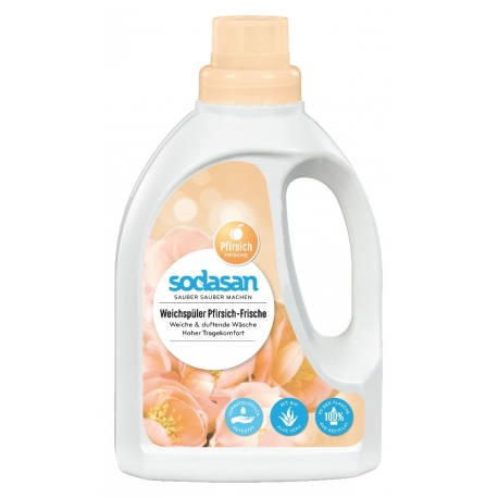 Balsam Bio Sodasan Rufe Piersică & Aloe 750ml