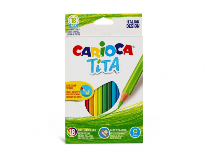 Creioane color Tita Clasic 18 set Carioca