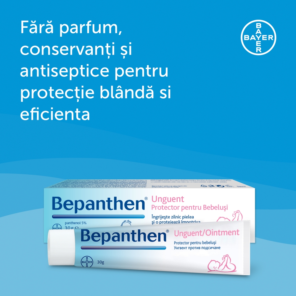Bepanthen Unguent 30g - Protecție Împotriva Iritațiilor