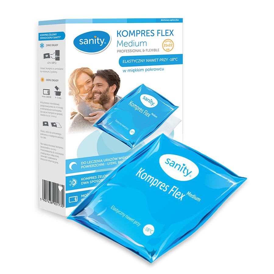 Compresa Medicală Sanity Flex Cald/Rece - Albastru