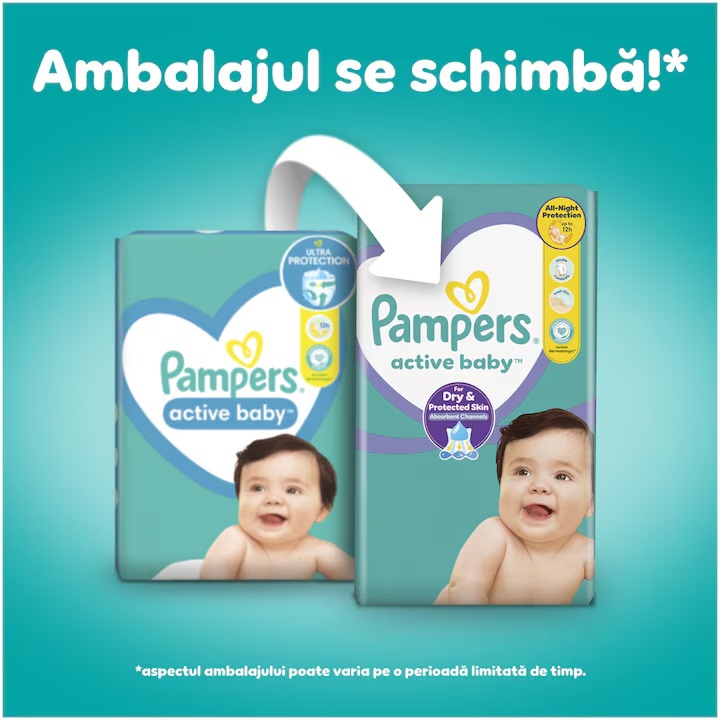 Scutece Pampers Active Baby 3, 6-10kg, Mega Box - imagine 9