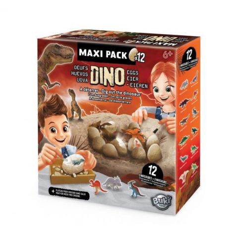 Set Ouă Dinozauri Buki France - 12 Figurine