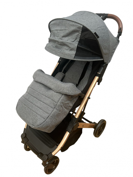 Carucior Sport Pliabil L-sun C9 Gri cu Husa Picioare