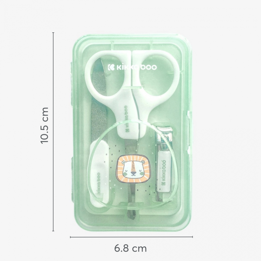 Set Manichiură Bebe KikkaBoo Savanna Mint 3 piese - imagine 2
