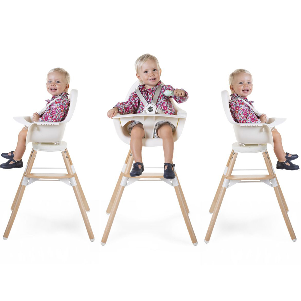 Scaun de masa Childhome Evolu One.80 Natural/Alb - imagine 4