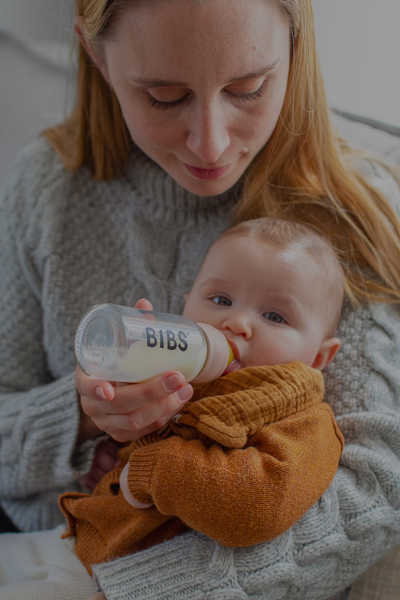 Bibs Biberon Sticlă Anticolici 225ml, Dusky Lilac - imagine 3