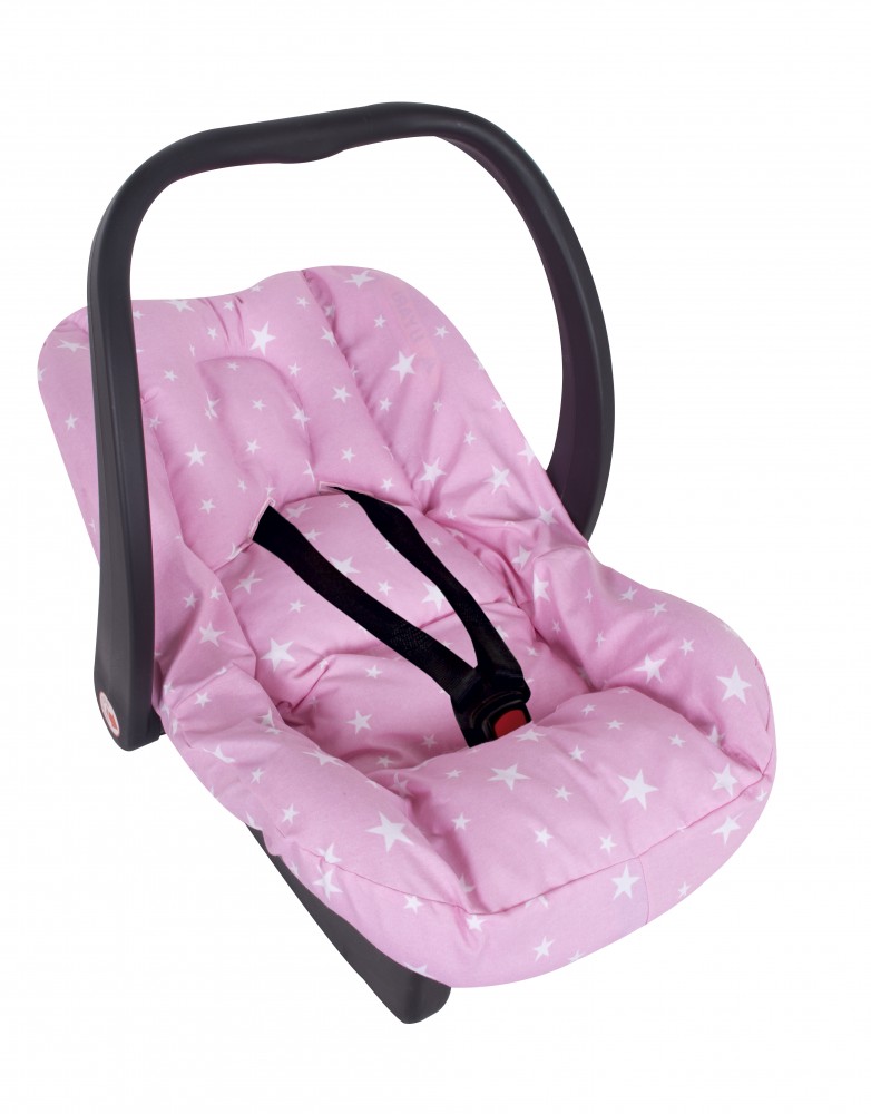 Husă Scoică Auto Sevibebe Pink Stars cu Reductor - imagine 2