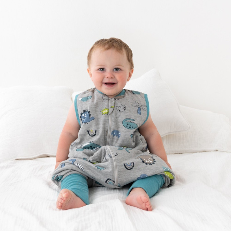 Sac de Dormit Dinosaur 70 cm Slumbersac cu Talpa Antiderapantă