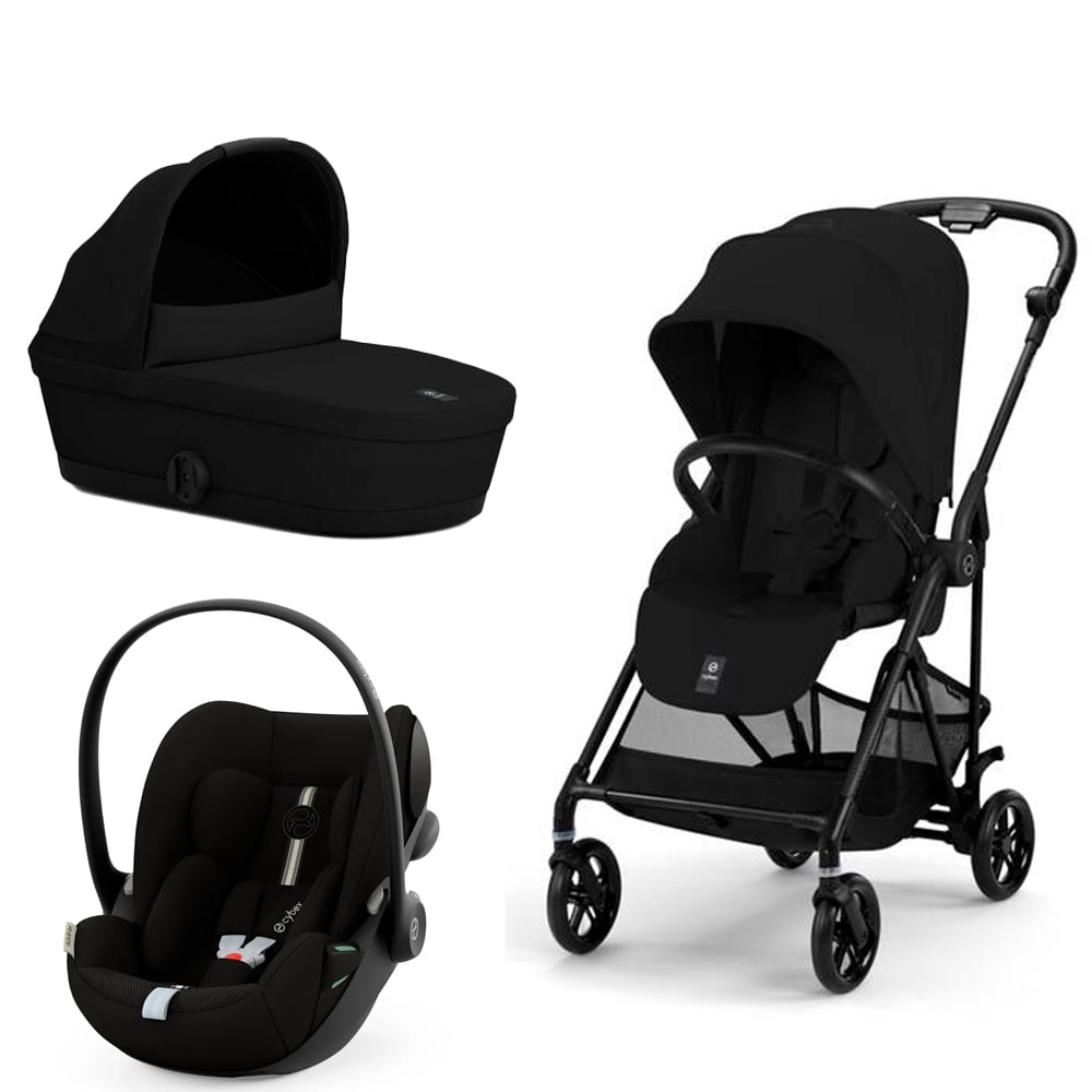 Carucior Cybex Melio Carbon 3 in 1 Magic Black