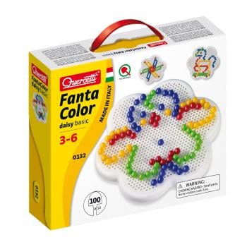 Quercetti FantaColor Daisy 100 | Joc Mozaic Creativ