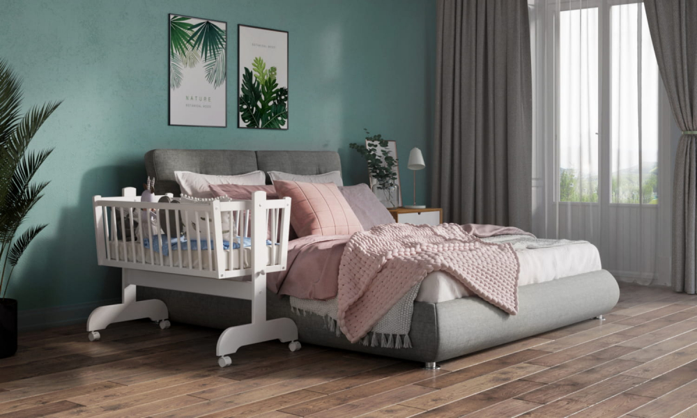 Patut balansoar Nichiduta Baby Zoo Alb, 90x40 cm - imagine 2