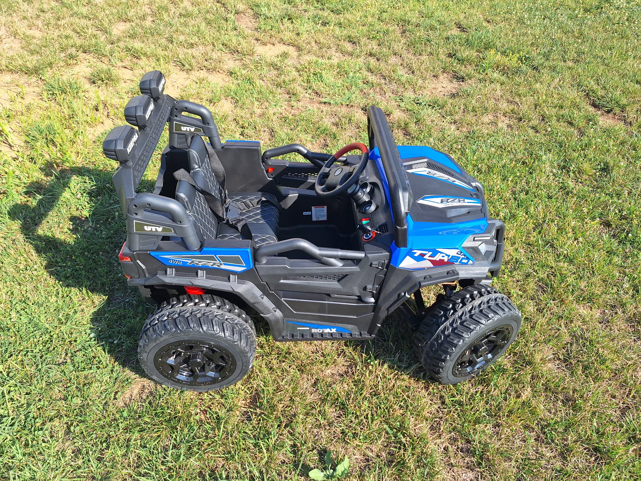 UTV Turbo RZR 4x4 12V Albastru | Autokids - imagine 3