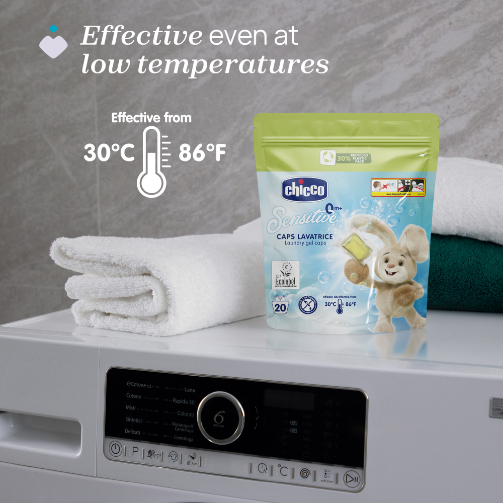 Chicco Sensitive 20 capsule - detergent hipoalergenic bebelusi - imagine 4