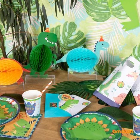 Decor Dino Honeycomb Amscan - 3 Buc - imagine 3
