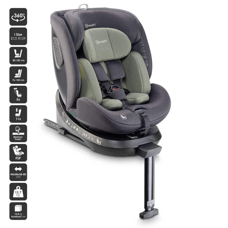 BabyGo MOVE360 Scaun Auto Rotativ ISOFIX - imagine 9