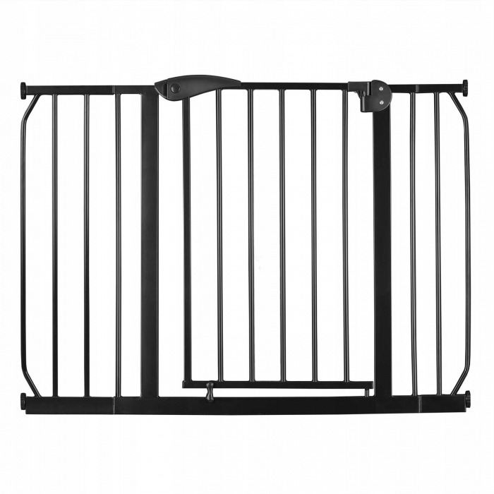 Poartă Siguranță Nukido 75-115 cm, Negru, Fără Găurire - imagine 4
