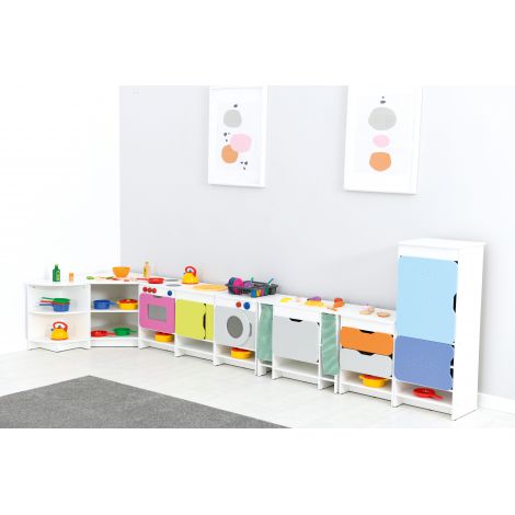 Bucătărie de Joacă Quadro Alb | Moje Bambino - imagine 4