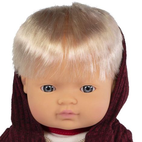 Păpușă Miniland Băiat 38 cm, Haine de Iarnă - imagine 3
