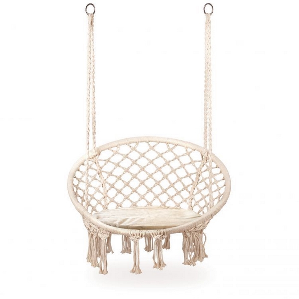 Leagan Suspendat Modernhome Cuib de Barza Alb
