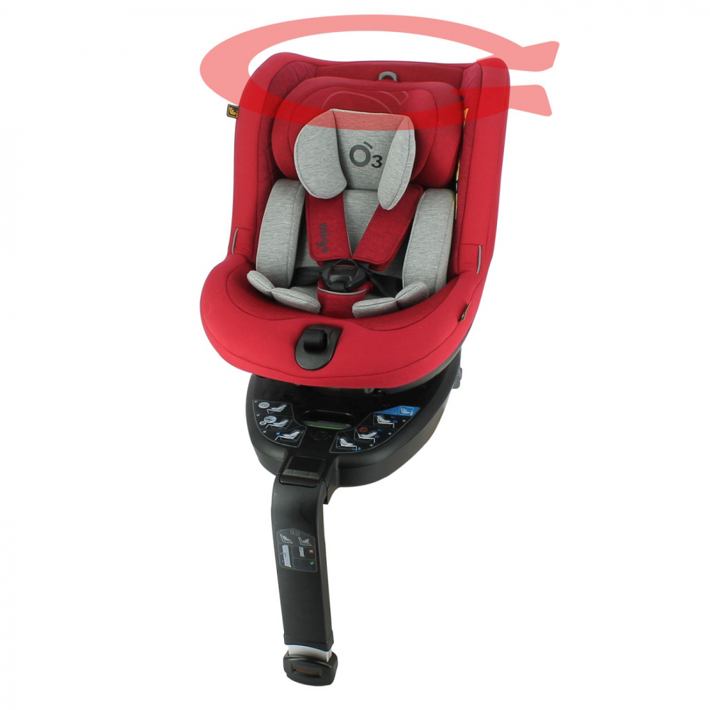 Scaun Auto Nado Migo O3 Roșu, i-Size 40-105 cm