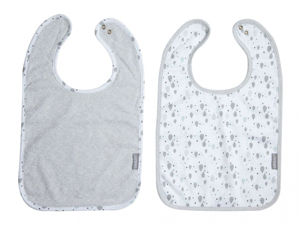 Set Bavete Reglabile Bebe Jou, Bumbac Oeko-Tex